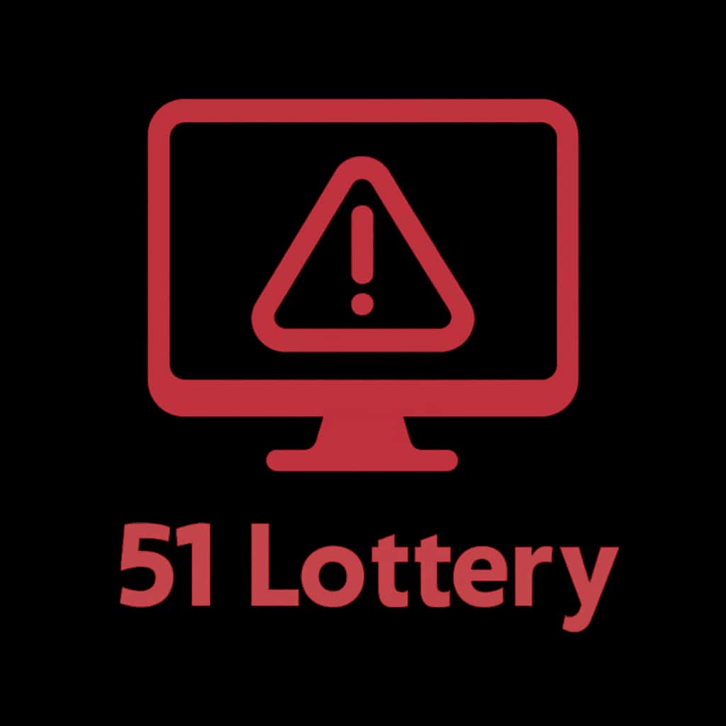 A simple badge design representing 51 Lottery login assistance.