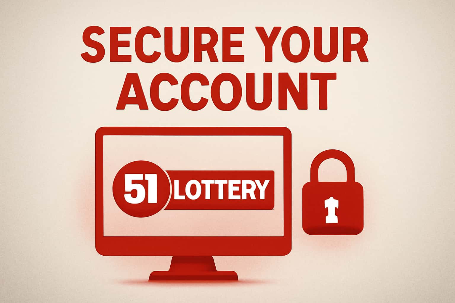 Illustration of a secure digital environment emphasizing account safety for 51 Lottery.