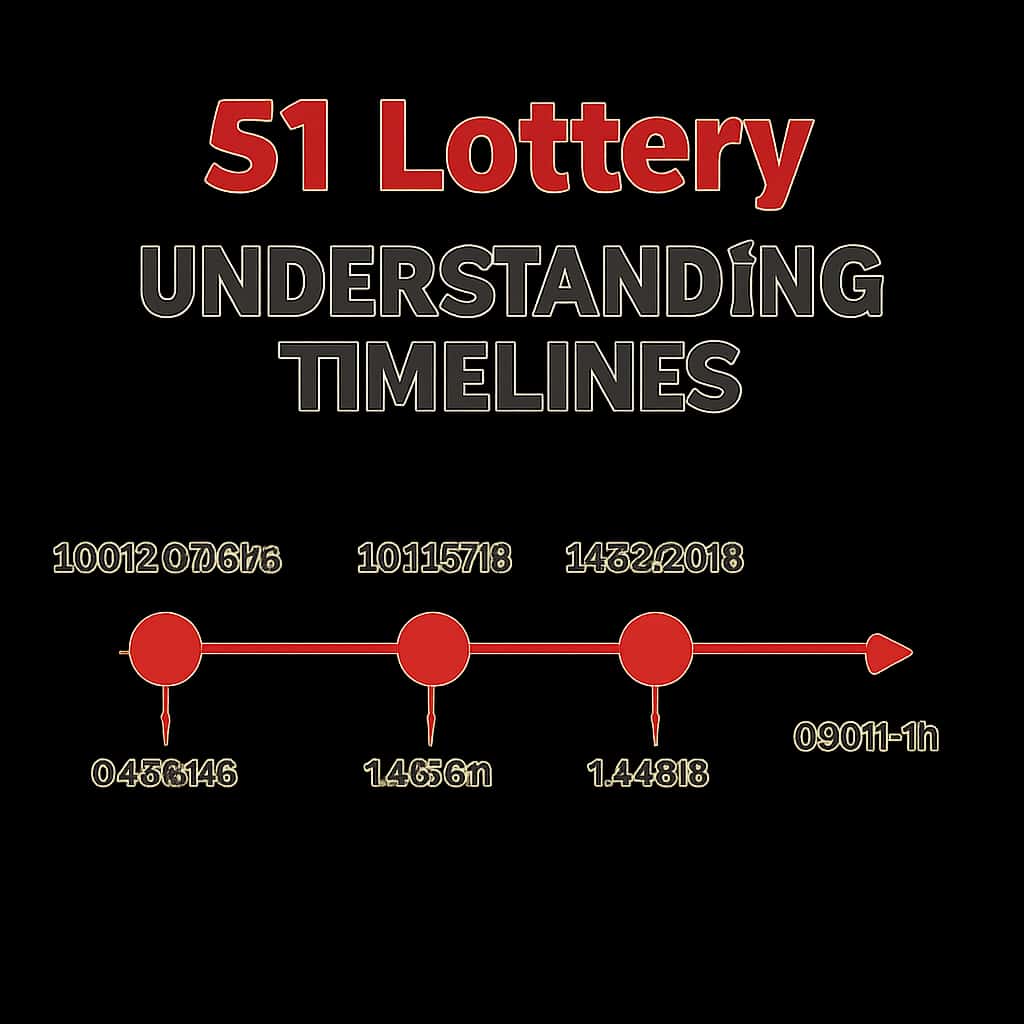 An educational diagram detailing the steps involved in understanding 51 Lottery timelines.