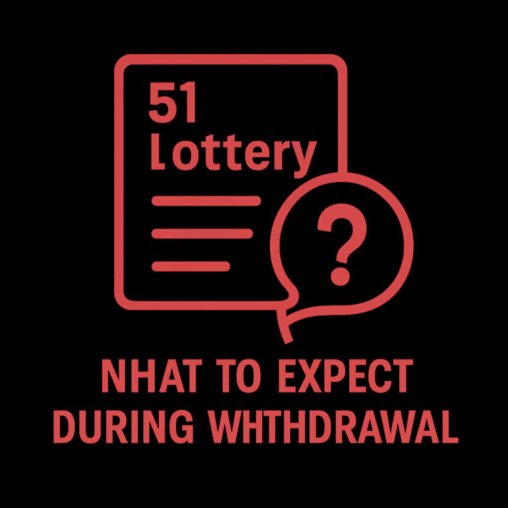 A professional badge illustrating guidance on 51 Lottery withdrawal.