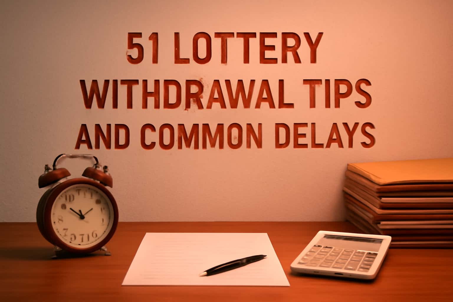 Image illustrating withdrawal tips for 51 Lottery.