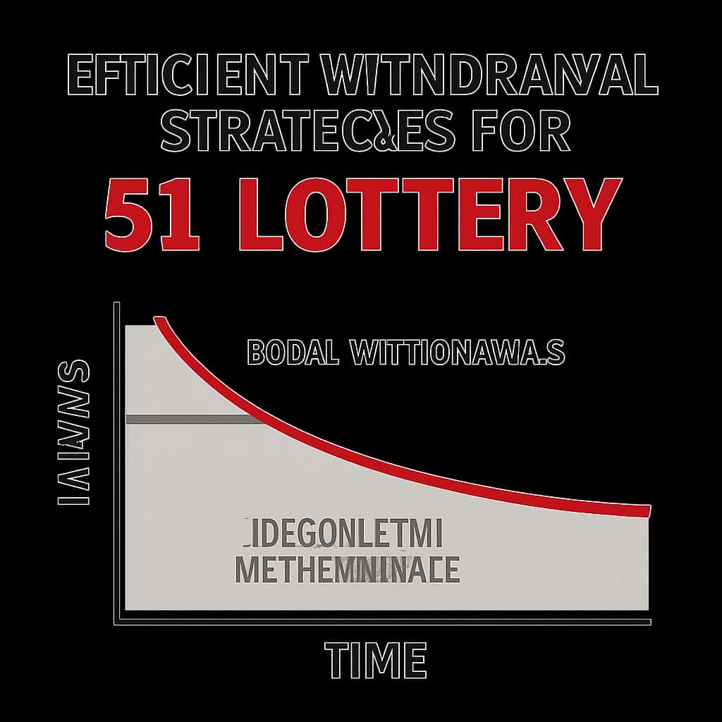 An educational illustration about withdrawal processes for 51 Lottery.